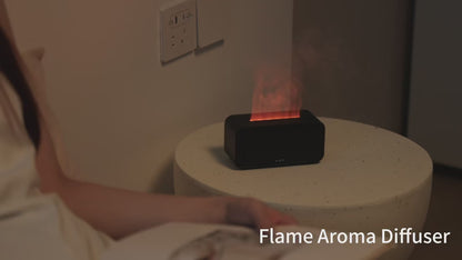 KINSCOTER Colorful Flame Aroma Diffuser & Air Humidifier – Ultrasonic Cool Mist with Timer